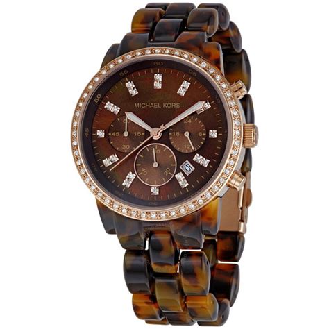 michael kors watch 5366|Michael Kors Showstopper Steel Chronograph Brown Dial Ladies .